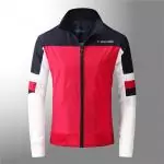 tommy hilfiger veste hiver zip 2812 bleu rouge